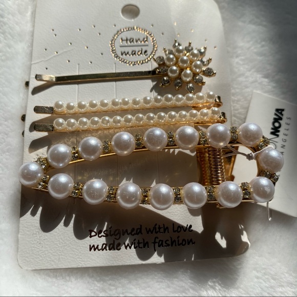 Think of Us Hair Clip Set - Gold - Fashion Nova - Picture 5 of 6